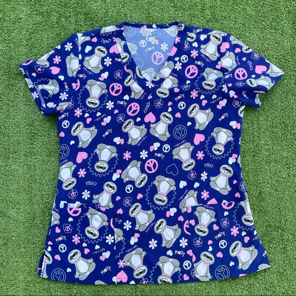 Women’s scrub top GT performance soft fabric size medium work medical dental